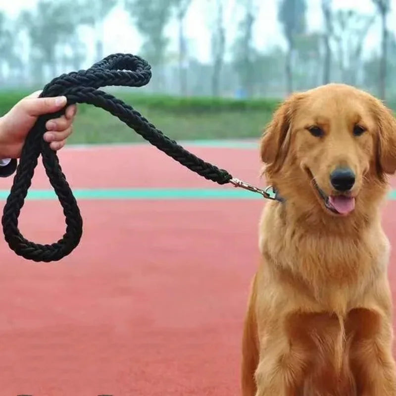 Geflochtene Nylon Hundeleine Stark Dicke Führleine für Große Hunde Bulldog Rottweiler Kaufschwan®