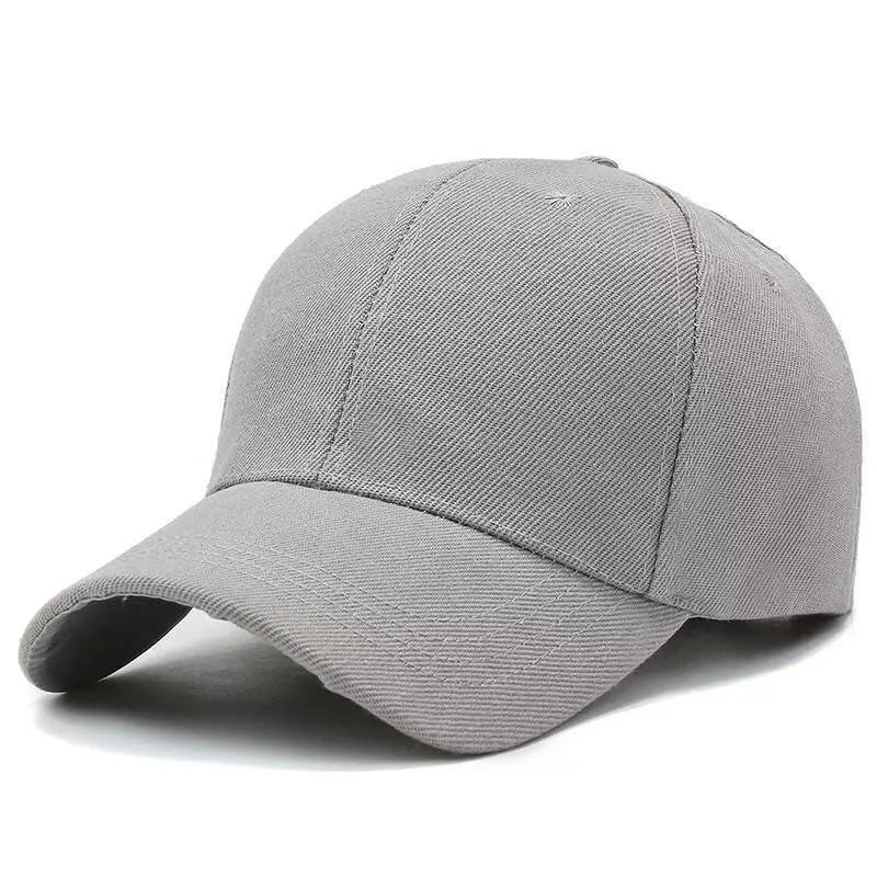 Unisex Verstellbare Cap | Einfarbige Twill Baseballkappe | Baseball Cap für Herren & Damen | Sommer, Herbst, Frühling Kaufschwan® Hellgrau Einheitsgröße (56-58cm)