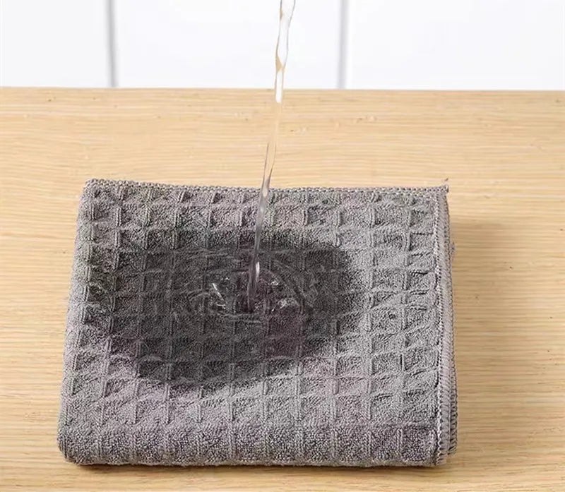 25×25 cm Küchen Reinigungstücher – Fettabweisende Mikrofaser Wischtücher | Saugfähige Geschirrtücher für Haushalt & Küche Kaufschwan®