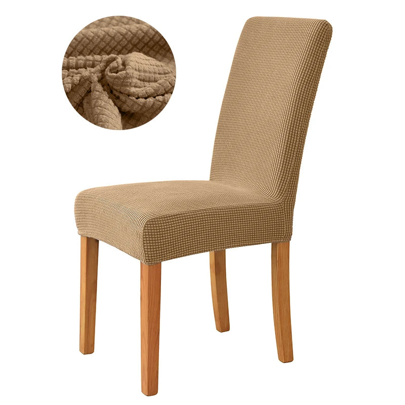 Elastischer Esszimmer Stuhlbezug – Dehnbarer Dicker Jacquard Küchenstuhl Überzug für Esszimmer, Hotel, Hochzeit & Bankett