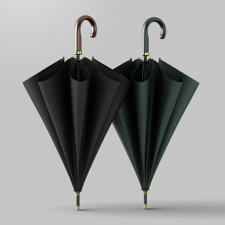 Winddichter Langgriff-Golfschirm – Luxus Business-Regenschirm für Herren & Damen, 8 Streben, 120cm Großschirm von Kaufschwan®