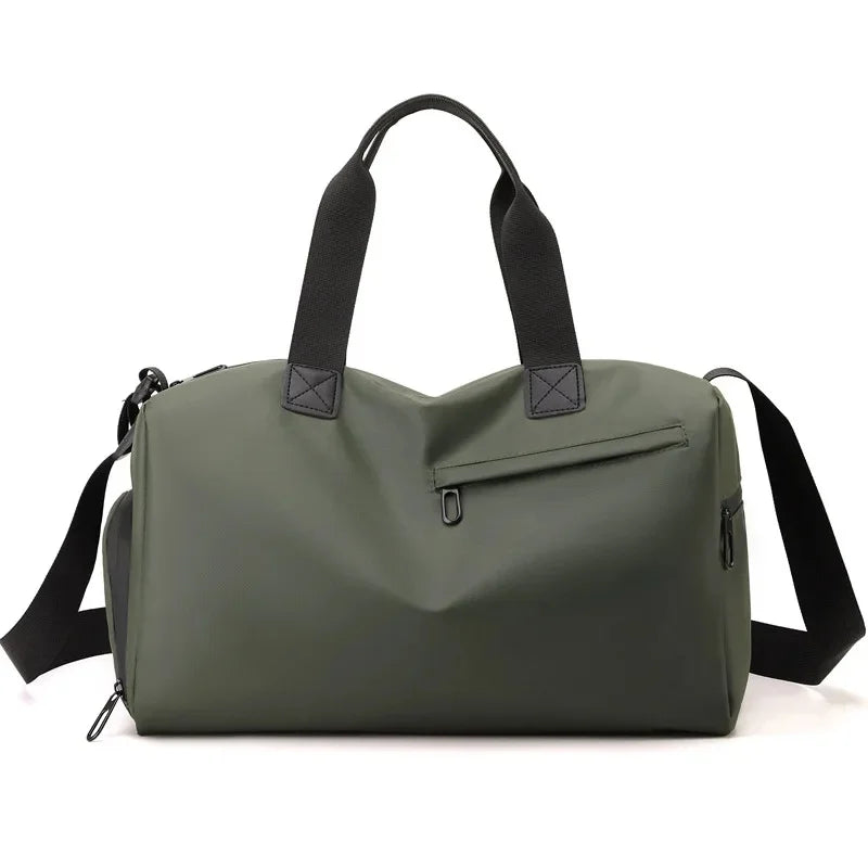 Große Reisetasche/Sporttasche – Wasserdichte Yoga Tasche mit Trocken- & Nassfach | Outdoor Crossbody Tasche für Kurzreisen Kaufschwan® Armeegrün