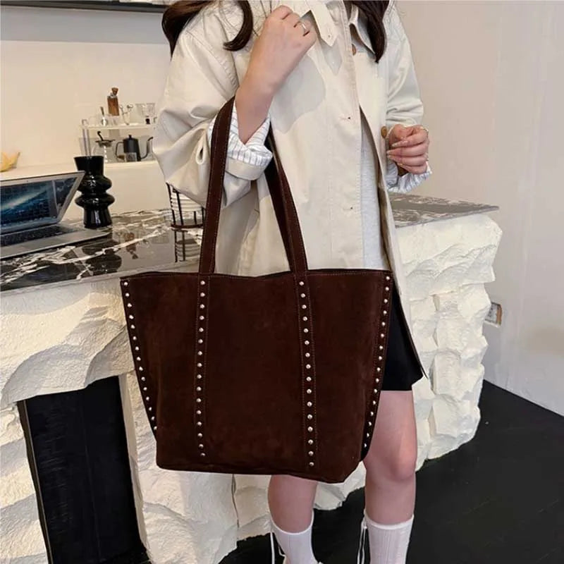 Modische Damen Schultertasche aus Mikrofaser – Hochwertige Retro Sweet Handtasche | Große Tasche mit Pailletten für Frauen Kaufschwan®