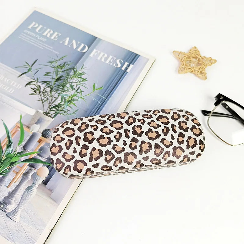 Leopard Print Metall Brillenetui – Robuste Schutzbox für Sonnenbrillen und Sehbrillen Kaufschwan® Design 4