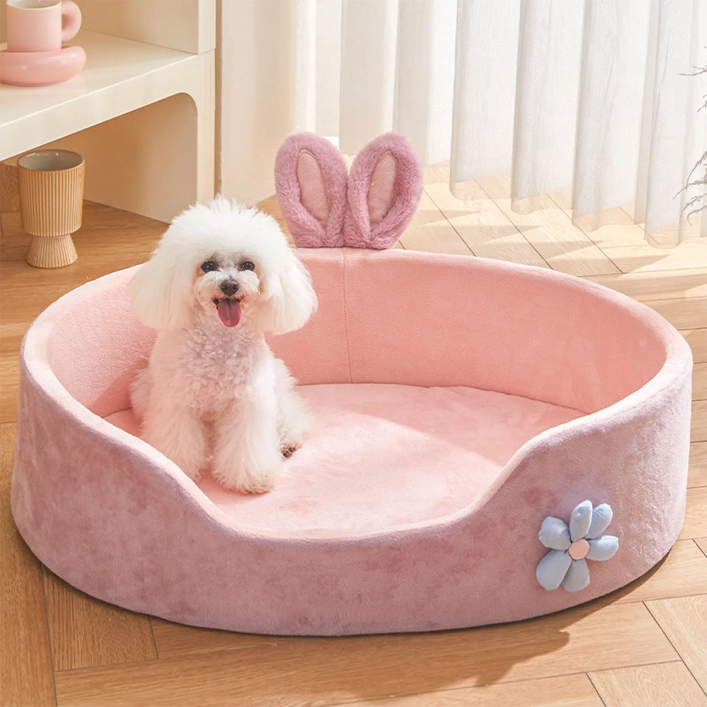 Abnehmbares Haustierbett – Weiches Waschbares Hund- und Katzenbett Kaufschwan®