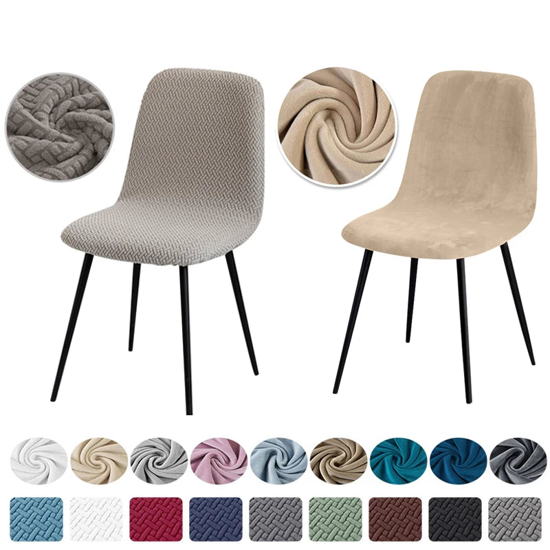 Hochwertiger Samt Stuhlbezug 1/2/4/6 Stück – Elastischer Esszimmer Stuhlüberzug | Zwei Stoffvarianten Stuhlbezüge für Zuhause Kaufschwan®