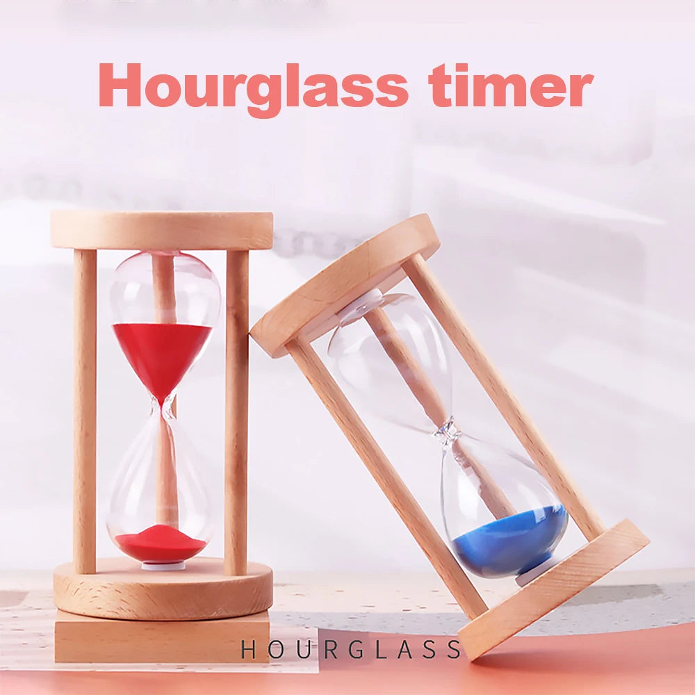 Holz Sanduhr Timer – Kreative Schreibtisch Dekoration & Moderne Wohn Sanduhr Geschenkidee Kaufschwan®