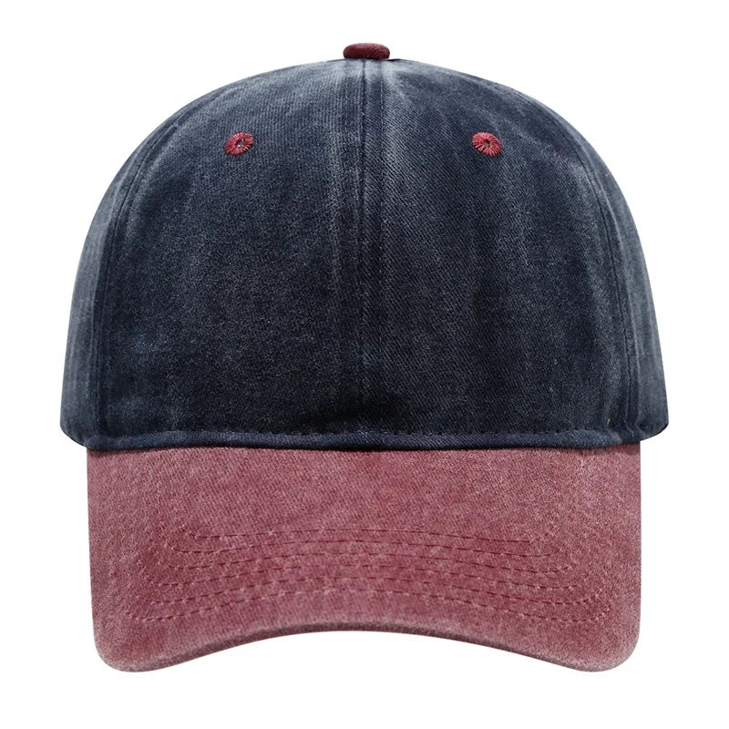 Vintage Washed Baseballkappe | Herren & Damen Farblich Abgestimmte Baseballcap | Lässige Snapback Hip Hop Baseballcap für Frühling & Sommer Kaufschwan®