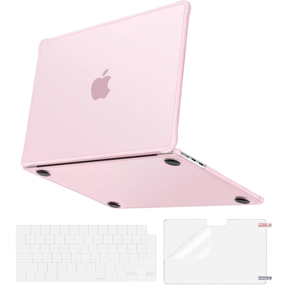 M5 Laptop Hülle für MacBook Air 13 – Schlanke Stoßfeste Hartschalen Schutzhülle Kaufschwan® Rosa Air 13.6 M5 A3449