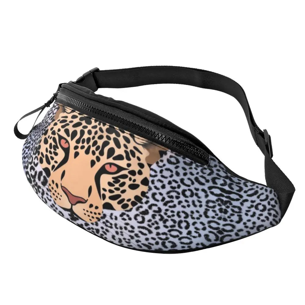 Leopardenmuster Gürteltasche – Unisex Hüfttasche | Cheetah Print Crossbody Bag für Laufen, Reisen & Handy Kaufschwan®