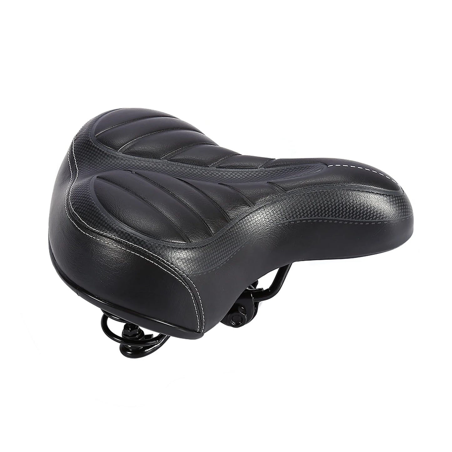 Ultra Weicher Fahrradsattel – Dick Gepolsterter City & Mountainbike Sitz | Matte Schwarzer Komfortsattel Ersatz Kaufschwan®