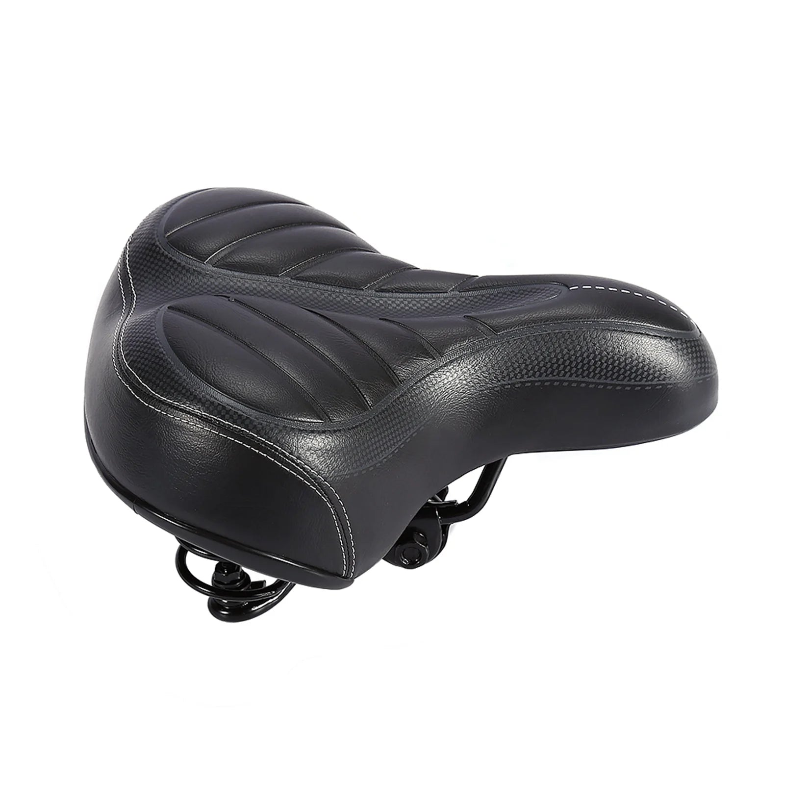Ultra Weicher Fahrradsattel – Dick Gepolsterter City & Mountainbike Sitz | Matte Schwarzer Komfortsattel Ersatz Kaufschwan®