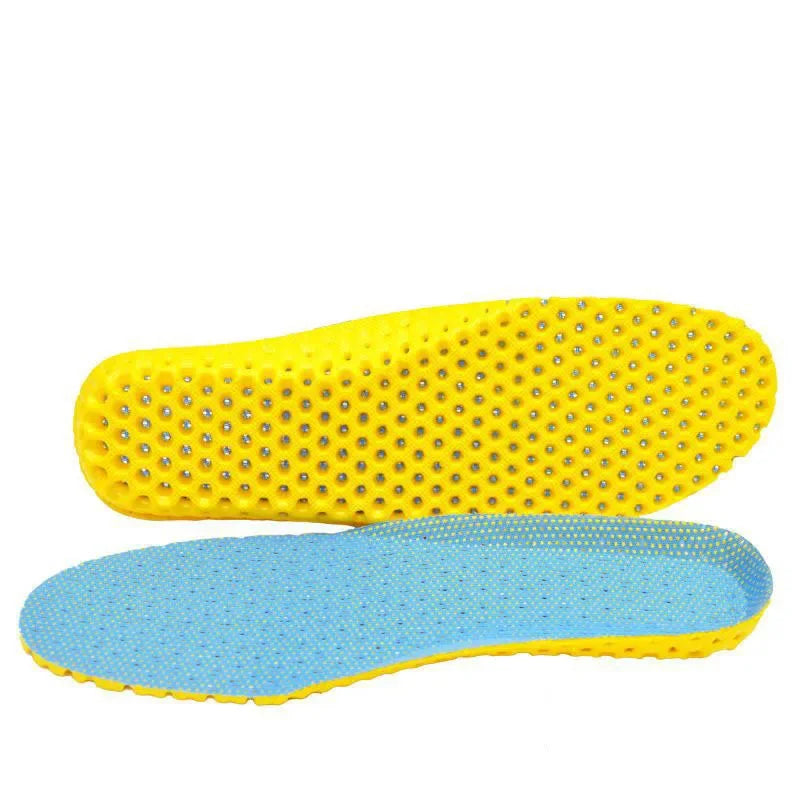 Weiche Memory Einlegesohlen | Atmungsaktive Mesh Sporteinlagen für Damen & Herren | Dämpfung & Fußgewölbeunterstützung Kaufschwan® Basic Hellblau EU46