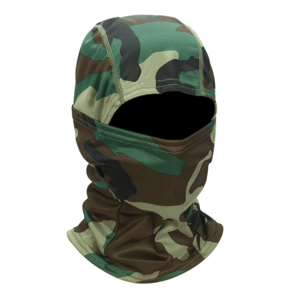 Camouflage Balaclava Mütze – Vollgesichtsmaske für Radfahren & Outdoor Sport | Skimaske Motorrad Helm Unterziehmütze