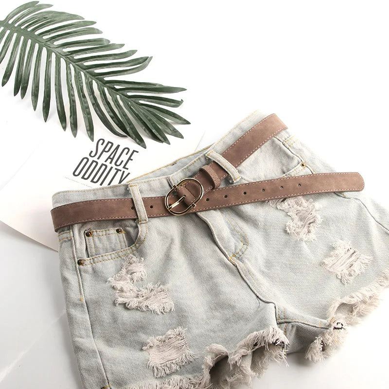 Damen Gürtel aus PU-Leder – 2,8×106 cm Schlichtes Nadelverschluss Design | Modischer Koreanischer Stil Taillengürtel für Jeans, Hosen & Kleider Kaufschwan®