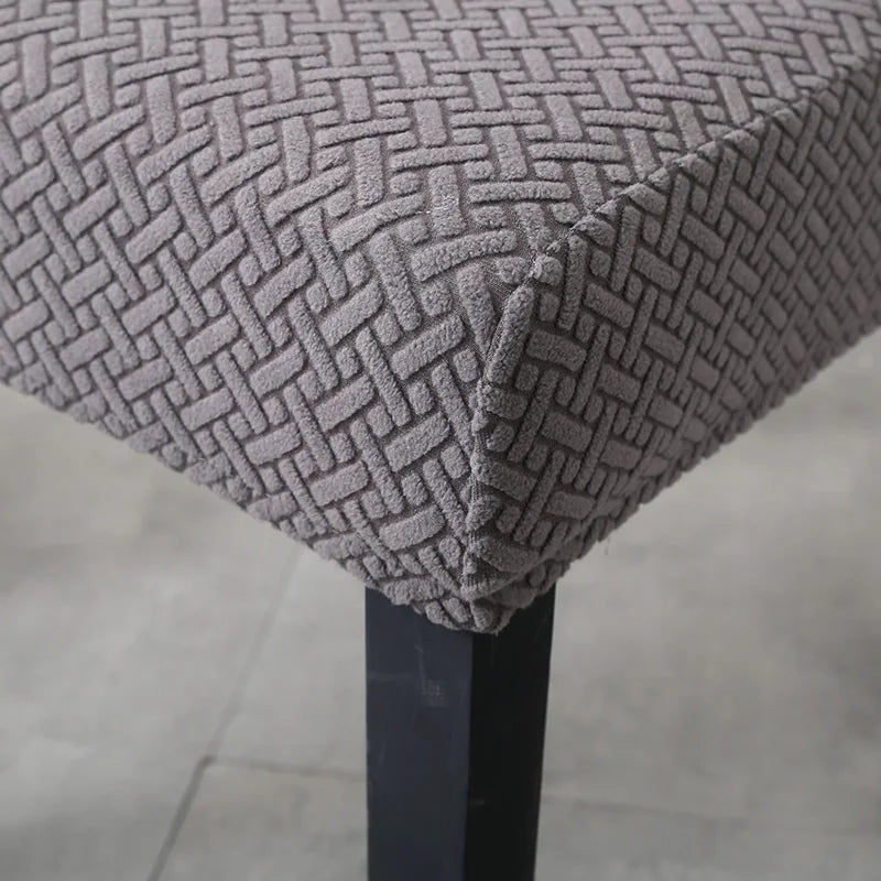 Elastischer Esszimmer Stuhlbezug – Dehnbarer Dicker Jacquard Küchenstuhl Überzug für Esszimmer, Hotel, Hochzeit & Bankett