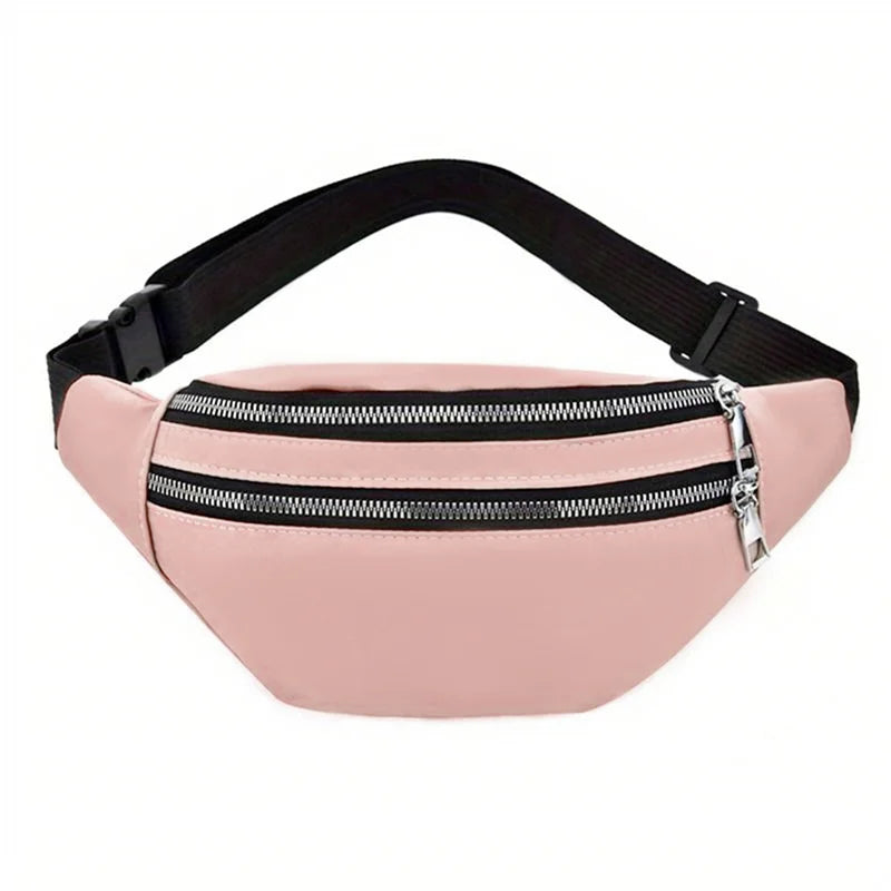 Damen Gürteltasche mit Großem Fassungsvermögen – Wasserdichte Sport Fanny Pack | Outdoor Running, Fitness & Reise Crossbody Tasche Kaufschwan® Rosa