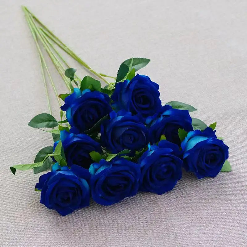 1/5/10/20 Stück Künstliche Rosen – Realistische Seidenrosen füar Hochzeit & Wohndekoration | Eleganter Rosenstrauß aus Kunstblumen Kaufschwan®