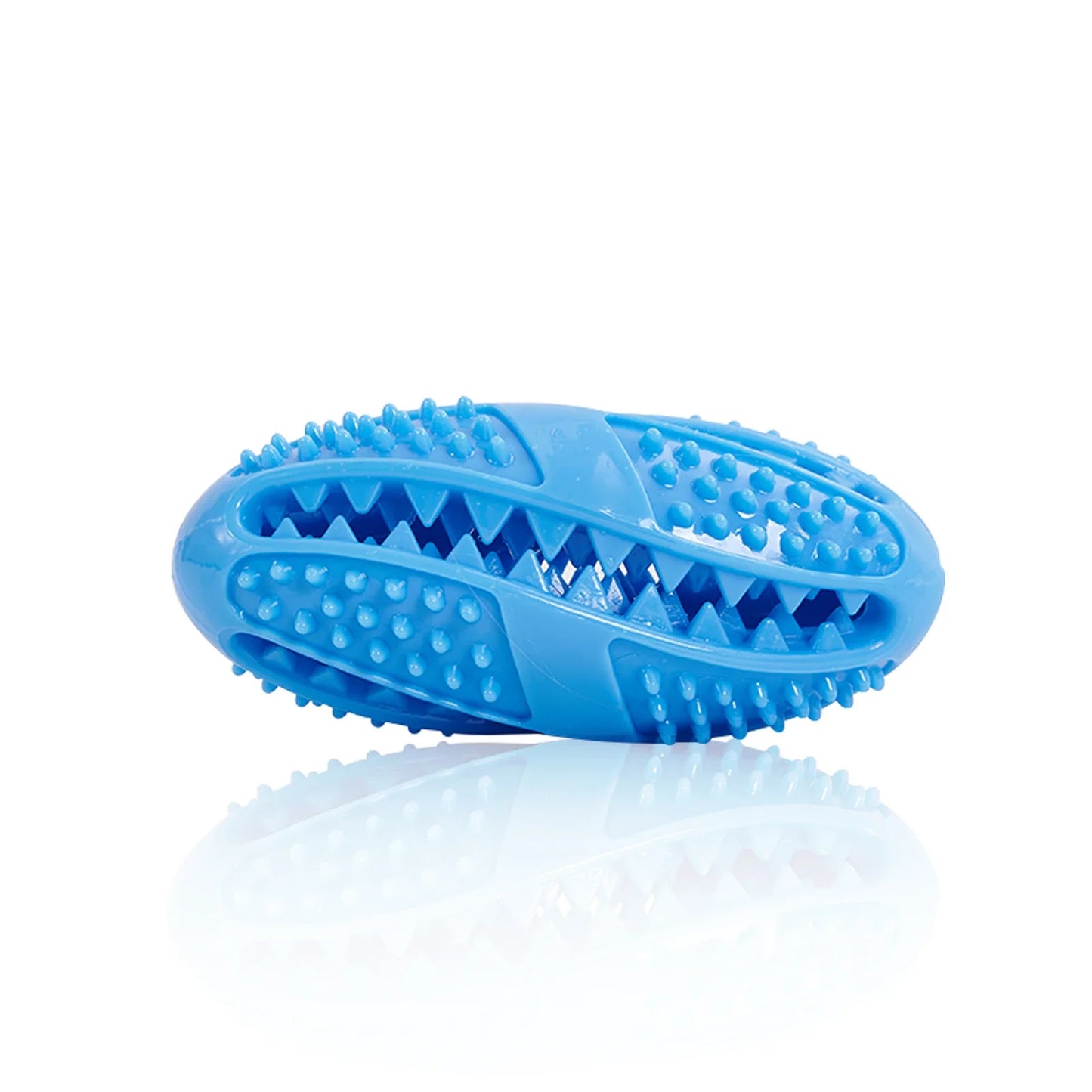 Gummi Hundespielball – Interaktiver Futterspender Kauspielzeug Kaufschwan® Blau