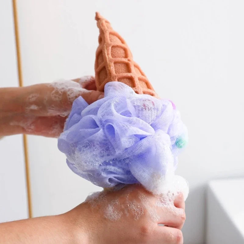 Eiscreme Körper Schwamm – Regenbogen Mesh Bade- & Dusch Peeling Puff Kaufschwan®