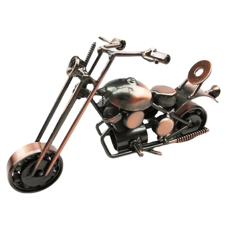 Retro Motorrad Modell aus Metall – Handgefertigte Eisen-Motorradfigur für Zuhause, Büro und Sammlungen Kaufschwan®