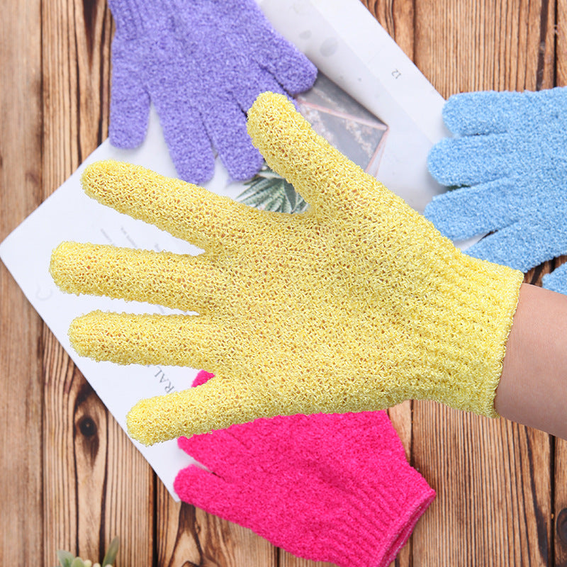2er Set Peeling Badehandschuhe – Körper Massage Dusch & Spa Reinigungs Set Kaufschwan®