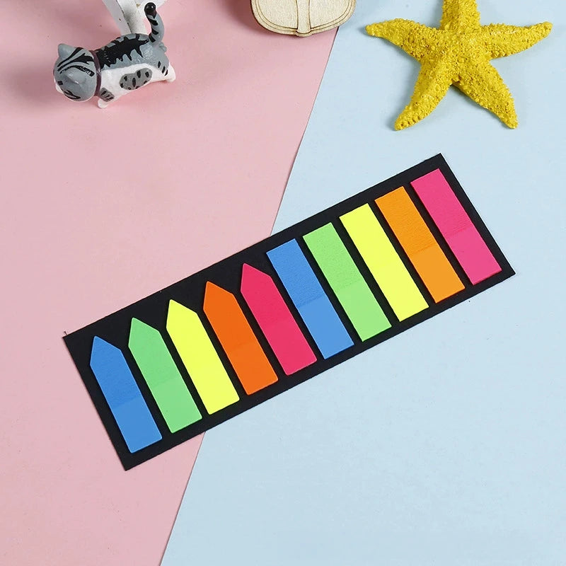 200 Stück Haftmarkierungen – Bunte Sticky Tabs für Bücher, Notizbücher, Register & Pfeil-Markierungen Kaufschwan® Gemischt