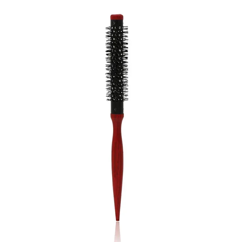 Professionelle Antistatische Rundbürste – Wildschweinborsten Föhn- & Lockenbürste | Styling-Tool für Lockiges Haar & Salon Kaufschwan® 15mm
