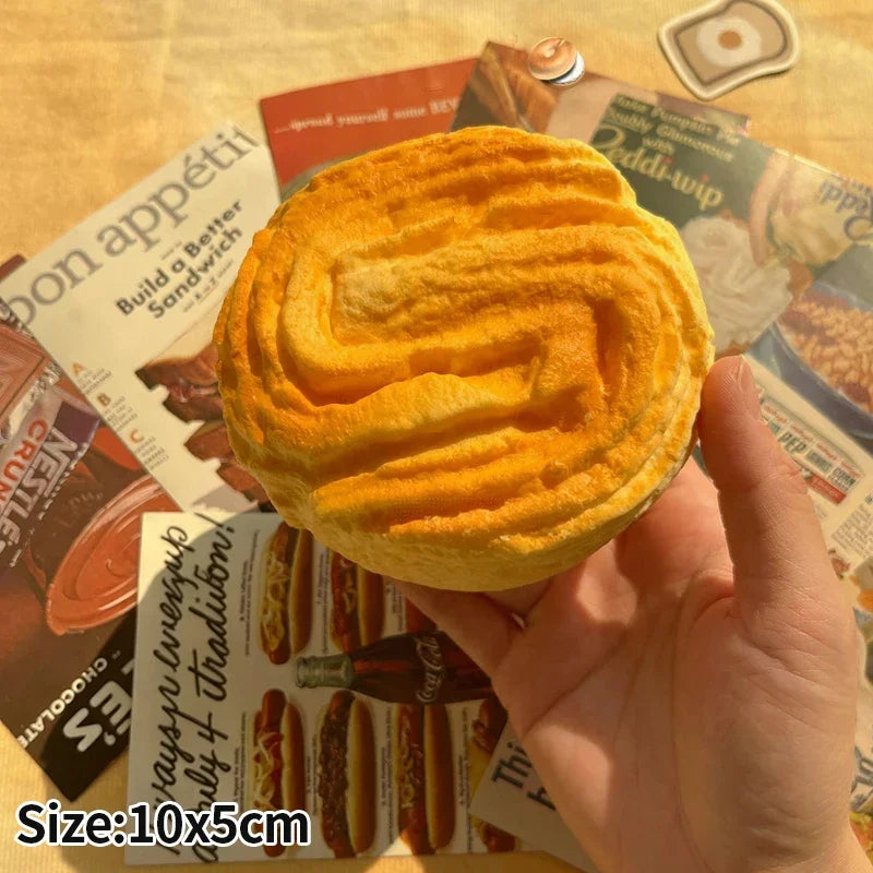 Buttertoast-Squishy – Weiches Langsam Rückfederndes Brot-Knautschspielzeug, Fidget- & Sensorikspielzeug für Entspannung, Deko & Geschenk