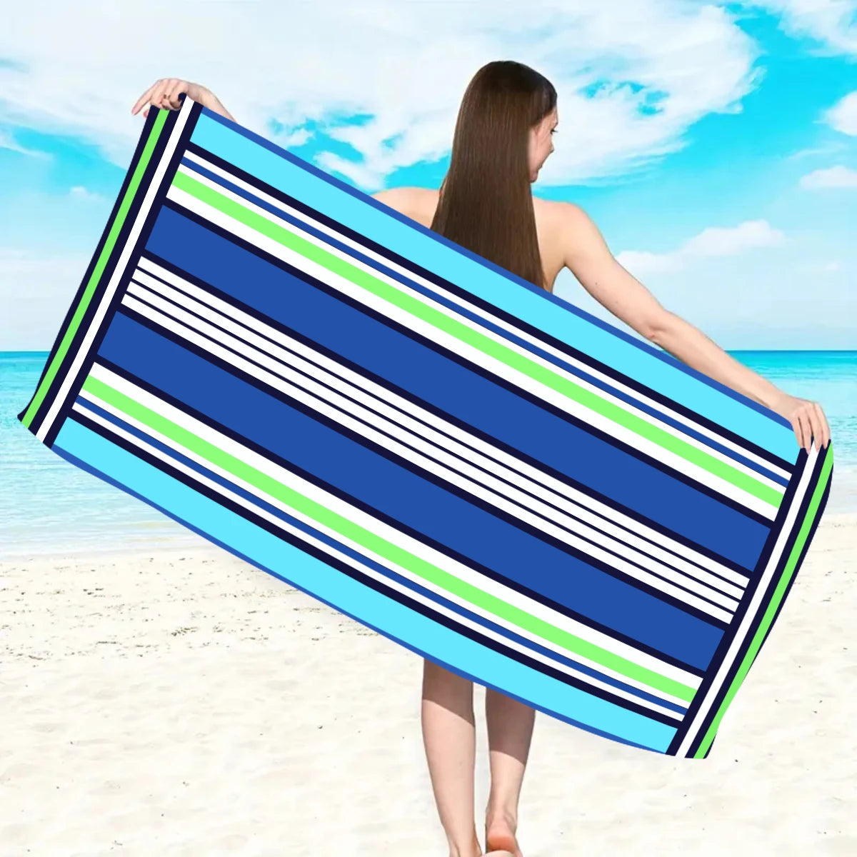 Ultrafeines Mikrofaser Strandtuch – Schnell Trocknend & Saugfähig | Multifunktionales Handtuch für Schwimmen, Yoga, Reisen & Camping Kaufschwan®