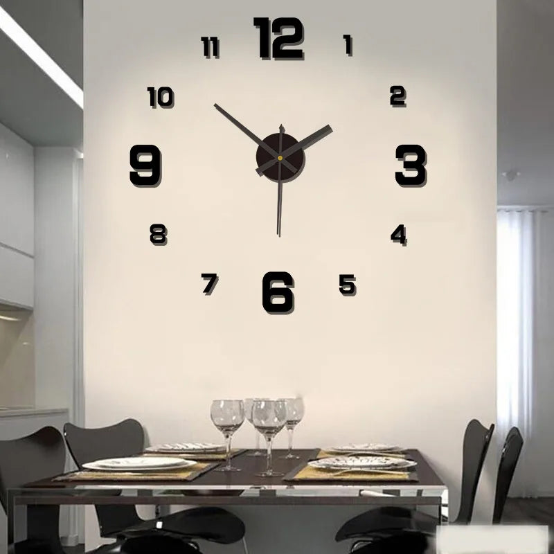 3D Rahmenlose DIY Wanduhr – Leise Moderne Sticker Uhr Kaufschwan®