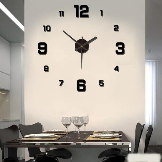 3D Rahmenlose DIY Wanduhr – Leise Moderne Sticker Uhr Kaufschwan®