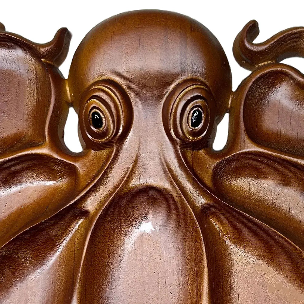 Oktopus Servierbrett aus Holz im Ozean-Design – Charcuterie- & Käseplatte für Käse, Fleisch, Brot & Obst Kaufschwan®