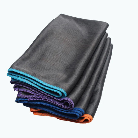 Mikrofaser Carbon Reinigungstuch – Carbonfaser Tuch für Fenster, Weingläser & Geschirr | Streifenfreies Glasputztuch Kaufschwan®