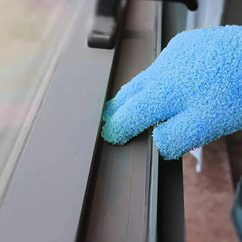 Mikrofaser Reinigungshandschuh Wiederverwendbar Staubentferner für Auto Fenster Haushalt Kaufschwan®