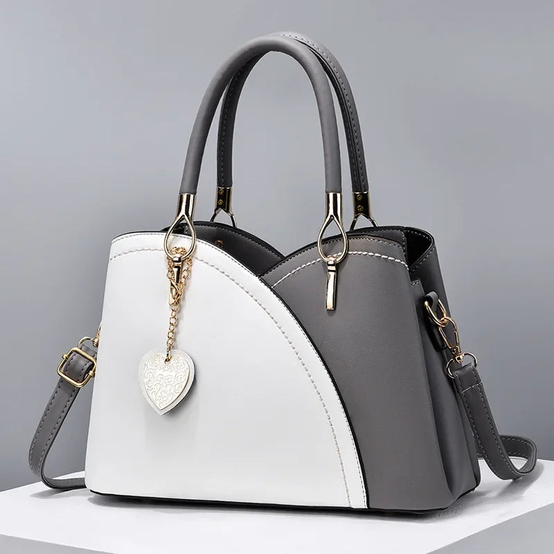 Trendige Damenhandtasche im Farbblock Design – Saison Bestseller Schulter- & Crossbody Tasche | Große Modische Pendler Tasche Kaufschwan®