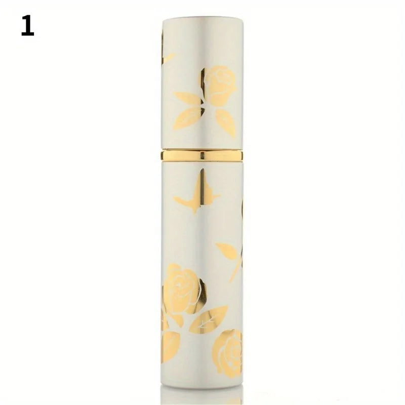 10ml Tragbarer Parfüm Zerstäuber – Nachfüllbare Mini Aluminium Sprayflasche | Reise Pumpflasche für Parfüm Kaufschwan® Weiß