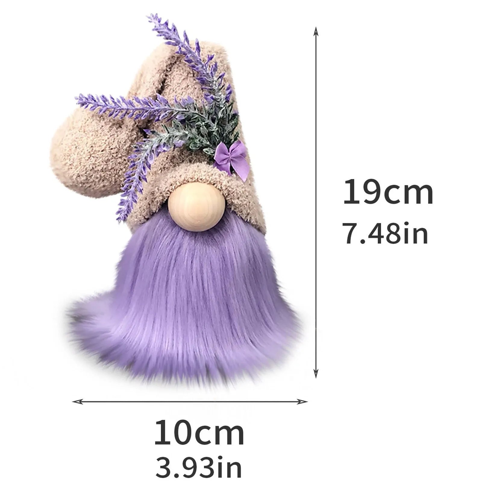 Lavendel Wichtel – Lila | Dekofigur für Zuhause, Rudolf Zwergpuppe, Kinder Weihnachtsgeschenk Kaufschwan®