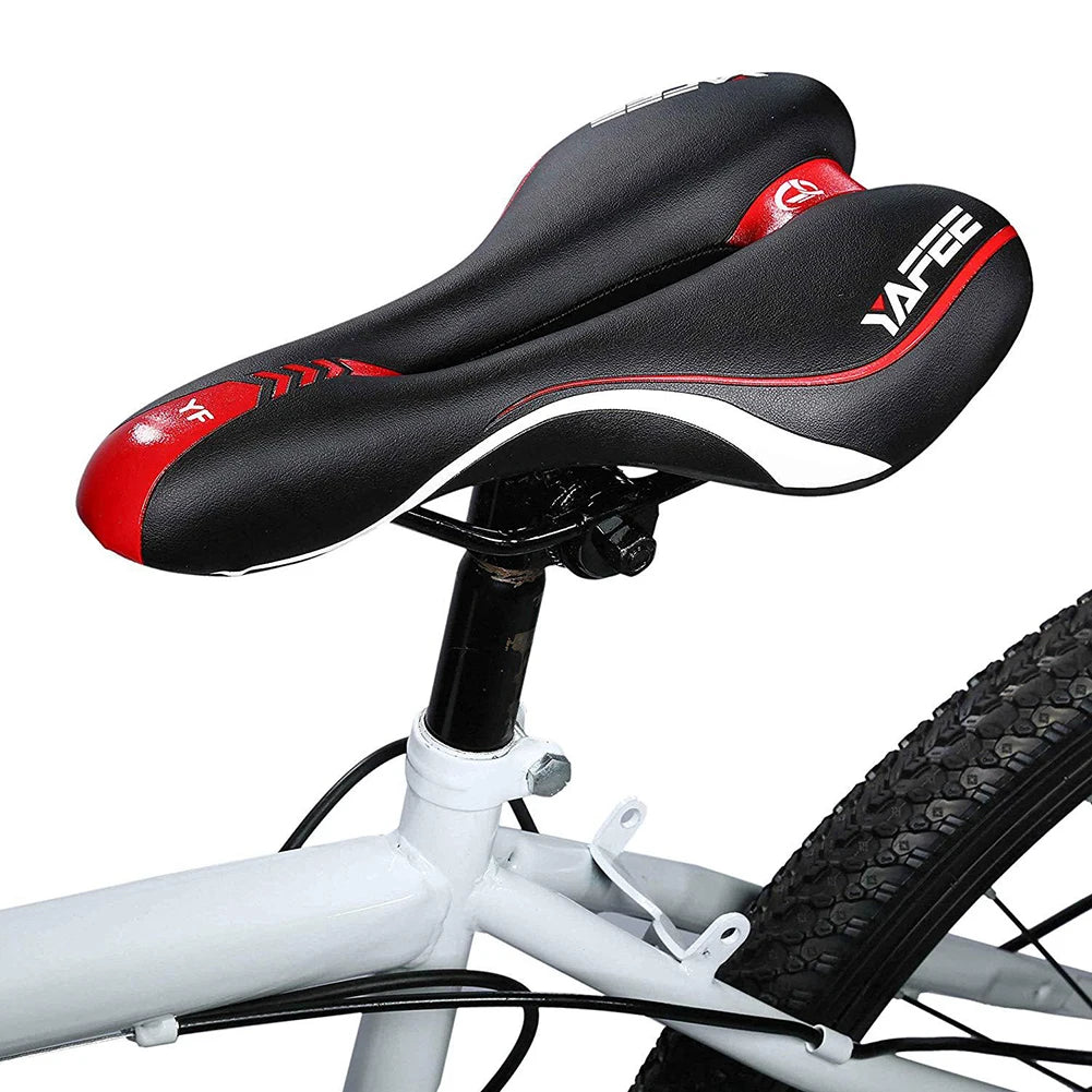 Mountainbike Fahrradsattel – Bequemer Weicher Rennradsitz mit Hohlraum | Verschleißfester Komfort Sattel für Sport & Fitness Kaufschwan®
