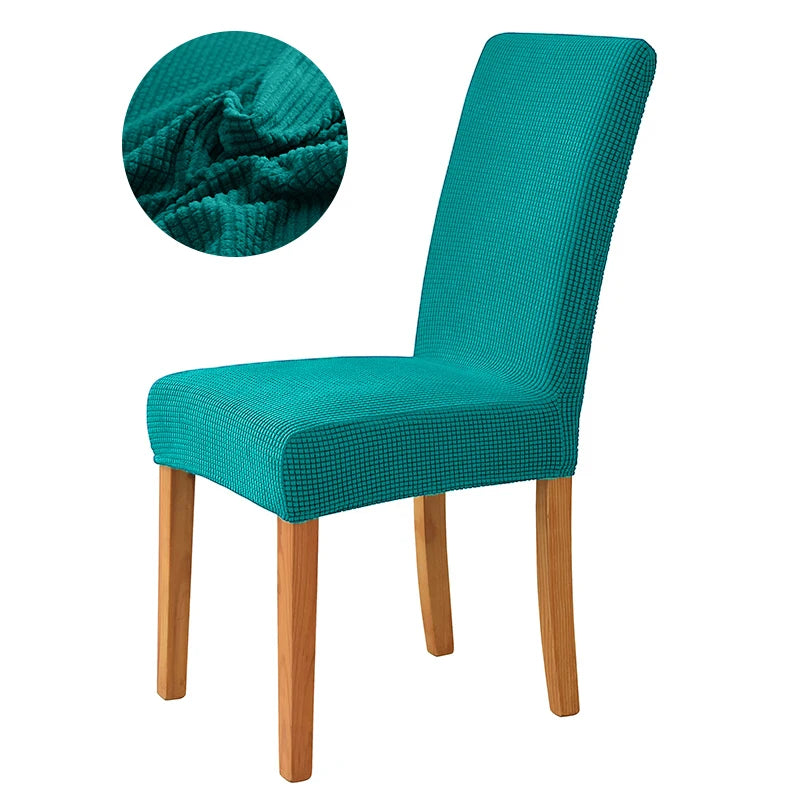 Elastischer Esszimmer Stuhlbezug – Dehnbarer Dicker Jacquard Küchenstuhl Überzug für Esszimmer, Hotel, Hochzeit & Bankett