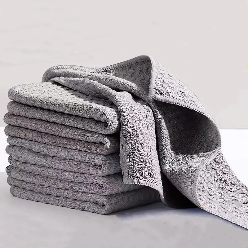 25×25 cm Küchen Reinigungstücher – Fettabweisende Mikrofaser Wischtücher | Saugfähige Geschirrtücher für Haushalt & Küche