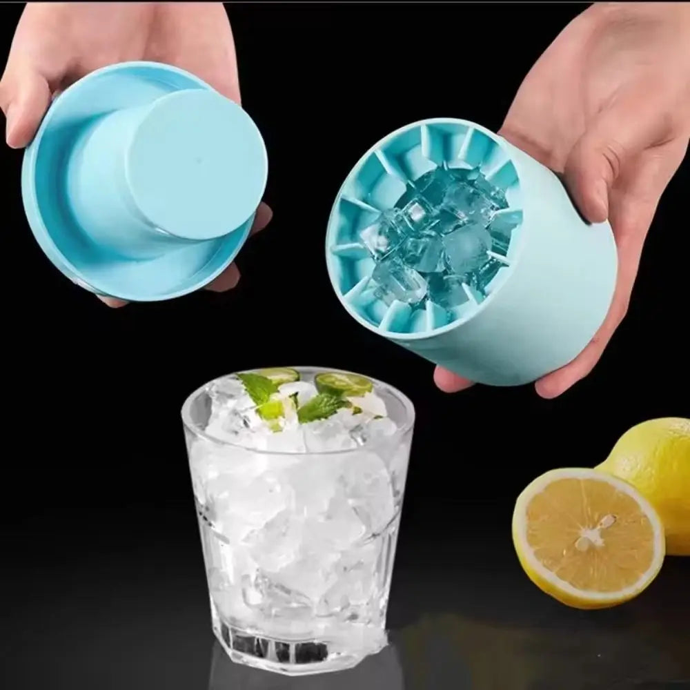Kompakte Eiswürfelform aus Silikon – Schnelle Eiswürfel für Zuhause, Partys & kalte Getränke Kaufschwan®