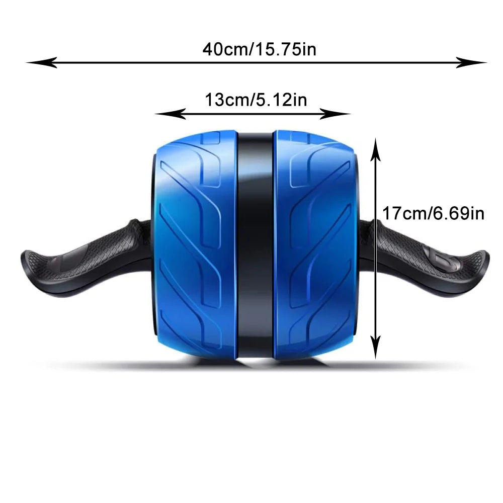 Ab-Roller mit Rückprallfunktion & Knieschutzmatte – Bauchtrainer Fitnessgerät für Zuhause & Studio Kaufschwan®