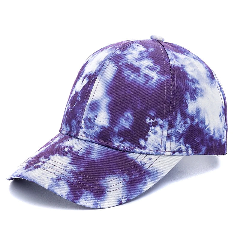 Outdoor Freizeit Regenbogen Kappe | Damen Regenbogen Bunte Baseballkappe | Streetwear Baseballcap Kaufschwan® Lila 56cm-60cm