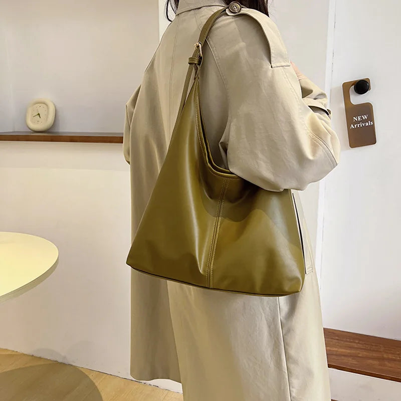 Große Damen Tote Tasche für Eine Schulter – Lässige & Vielseitige Crossbody Handtasche | Modische Schlichte City Tasche Kaufschwan®