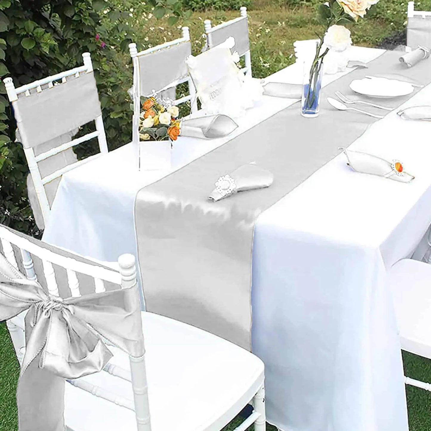 Satin Stuhlschleifen – Hochzeits Schleifenband für Stuhl Dekoration Kaufschwan®