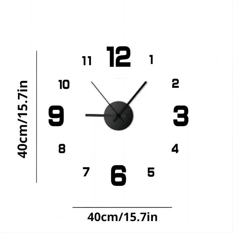 3D Rahmenlose DIY Wanduhr – Leise Moderne Sticker Uhr Kaufschwan®