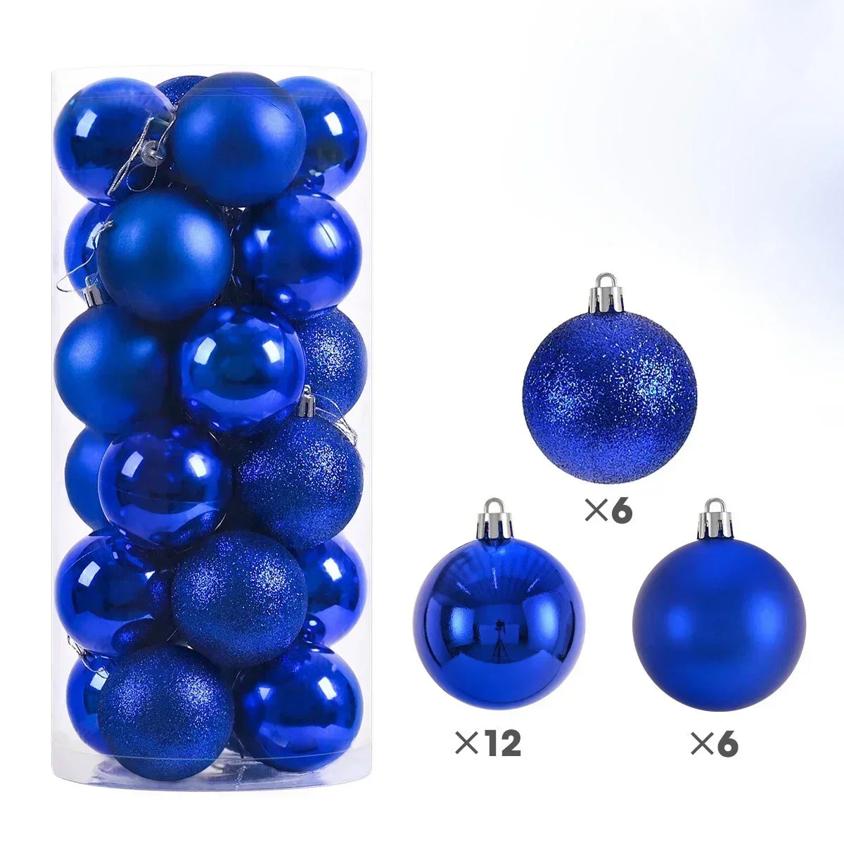 24 Stück 4CM Weihnachtskugeln – Bruchsichere Baumdekoration | Hängende Christbaumkugeln für Zuhause & Festliche Anlässe