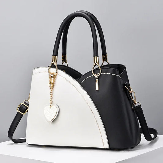 Trendige Damenhandtasche im Farbblock Design – Saison Bestseller Schulter- & Crossbody Tasche | Große Modische Pendler Tasche Kaufschwan®