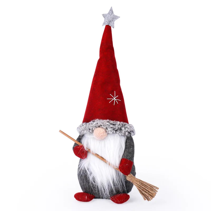 Weihnachten Faceless Wichtel mit Rotem Hut – Stehende Rudolf Zwergpuppen | Weihnachtsdeko & Geschenk-Set Kaufschwan®